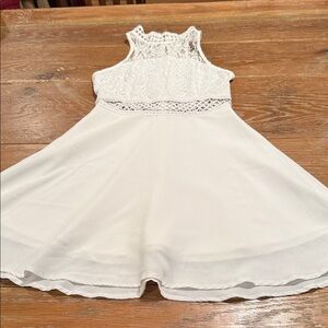 SHEIN White Lace Mini Dress